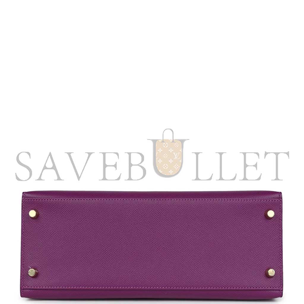 H**mes master kelly sellier 28 anemone epsom gold hardware (28*22*10cm)